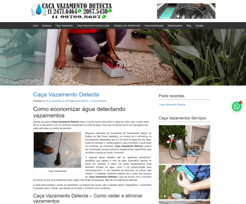 Caça Vazamento Detecta